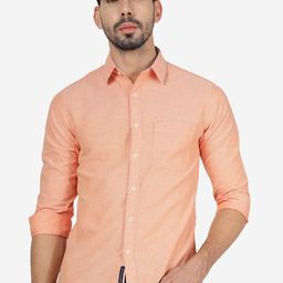 Greenfibre Spread Collar Slim Fit Cotton Casual Shirt-image-19