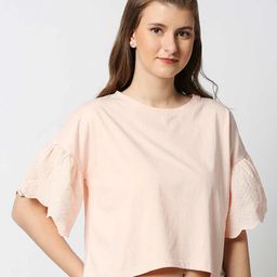 Pepe Jeans Women Pink Extended Sleeves T-shirt-image-45