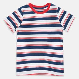 Pantaloons Junior Boys Striped Cotton T-shirt-picture-34