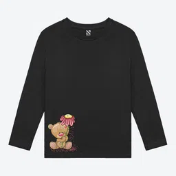 BAESD Girls Printed Full Sleeves Cotton T-shirt-image-82