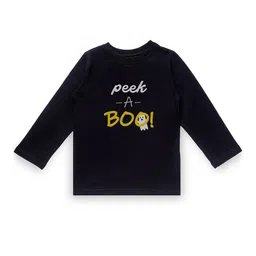 KAVEE Boys Black & White Typography Printed T-shirt-picture-20