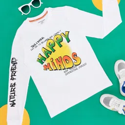 Pantaloons Junior Boys Typography Printed Round Neck Cotton Casual T-shirt-14