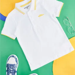 Pantaloons Junior Boys Polo Collar Cotton T-shirt-picture-17