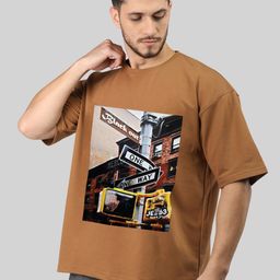 CHKOKKO Graphic Printed Oversized Cotton T-shirt-image-69
