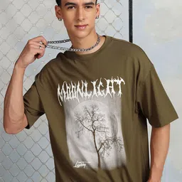 HIGHLANDER Graphic Printed Cotton Oversized T-shirt-image-52