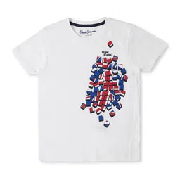 Pepe Jeans Boys Geometric Printed Cotton T-shirt-image-96