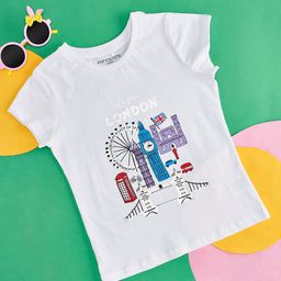 Pantaloons Junior Girls Printed Cotton T-shirt-picture-14
