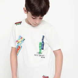 Octave Boys Typography Printed Round Neck T-shirt-picture-27