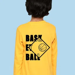 NUSYL Boys Typography Printed Round Neck Cotton T-shirt-image-81