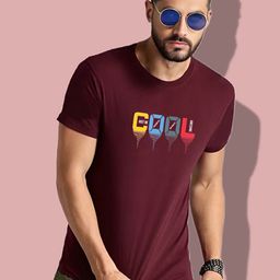 Elibolz Typography Printed Cotton Casual T shirt-image-95