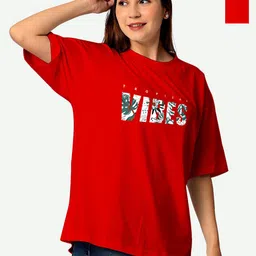 STATUS MANTRA Women 2 V-Neck Applique T-shirt-image-51