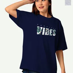 STATUS MANTRA Women 2 V-Neck Applique T-shirt-image-39