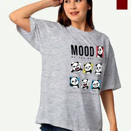 STATUS MANTRA Women 2 V-Neck Applique T-shirt-image-38
