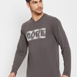 PERFKT-U Typography Printed Long Sleeves Training T-shirt-image-4