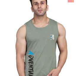 SLOWLORIS Pack Of 2 Typography Printed Sleeveless Round Neck Basic Vest-picture-29