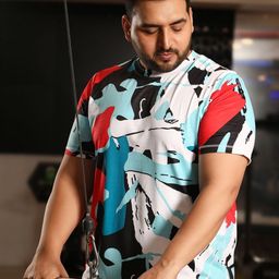 Instafab Plus Men Printed Polo Collar Applique T-shirt-image-45