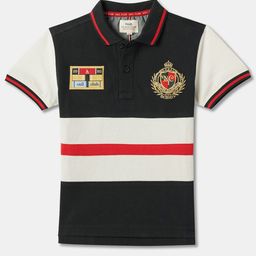 R&B Boys Polo Collar Applique Cotton T-shirt-picture-24