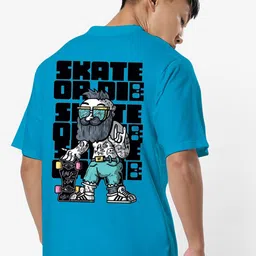 STATUS MANTRA Graphic Printed Oversized Pure Cotton T-shirt-image-99