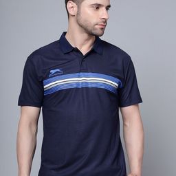 Shiv Naresh Polo Collar Striped T-shirt-image-79