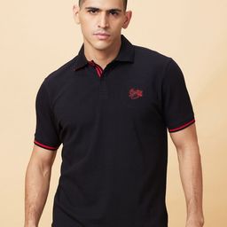 Being Human Men Polo Collar Applique T-shirt-picture-29