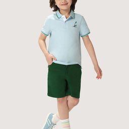 One Friday Kids Boys Stretchable Polo Tee With Embroidery-image-72