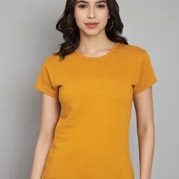 Trend Level Round Neck Cotton T-shirt-62