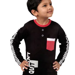 3PIN Boys Typography Printed Cotton T-shirt-image-81