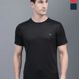 Force NXT Men Pack Of 3 Anti Odour Solid Round Neck Training or Gym T-shirt-image-23