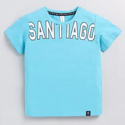 Ginie Boys Typography Printed Cotton T-shirt-image-90