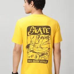 THE HOLLANDER Typography Printed Pure Cotton T-Shirt-image-50