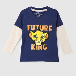 max Boys Lion King Printed Doctor Sleeves Pure Cotton T-shirt-image-37