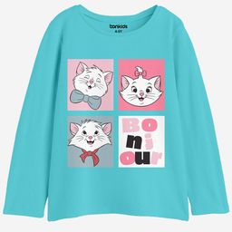 BONKIDS Girls Graphic Printed Applique Round Neck Full Sleeves Cotton Casual T-shirt-image-47