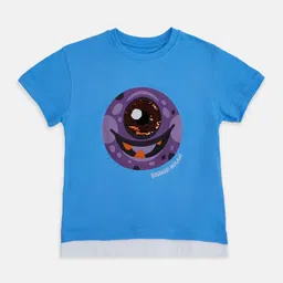 Pantaloons Junior Boys Graphic Printed Round Neck Cotton T-shirt-image-97