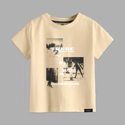 CODEZ Boys Printed Applique T-shirt-1
