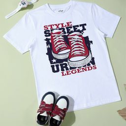 Hoop Boys Graphic Printed Cotton T-shirt-image-26