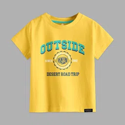 CODEZ Boys Printed Applique T-shirt-4