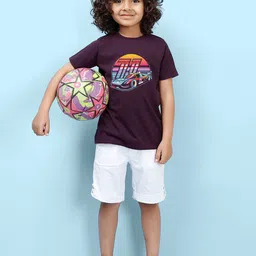 NUSYL Boys Graphic Printed Round Neck T-shirt-image-38