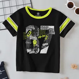 BAESD Boys Typography Printed Round Neck Cotton T-shirt-image-74