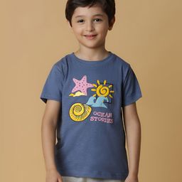 TALES & STORIES Boys Printed Applique T-shirt-image-61