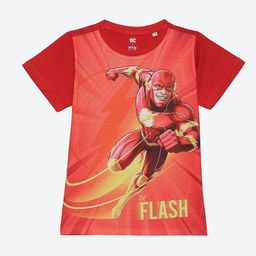 Wear Your Mind Boys Flash Superhero Printed Round Neck Casual T-shirt-picture-57