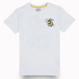 Gini and Jony Boys Printed Applique T-shirt-image-48