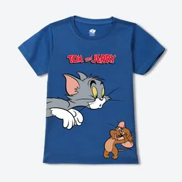 YK Warner Bros Boys Printed Applique T-shirt-49