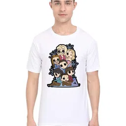 BAESD Men Printed Applique T-shirt-image-98