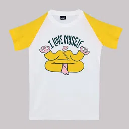 RISH Kids Round Neck Raglan Sleeves Graphic Printed Cotton T-shirt-image-17