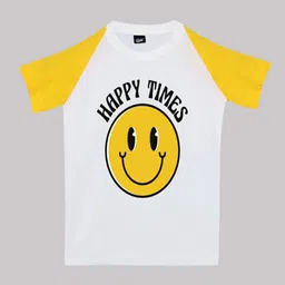 RISH Kids Round Neck Raglan Sleeves Graphic Printed Cotton T-shirt-image-12
