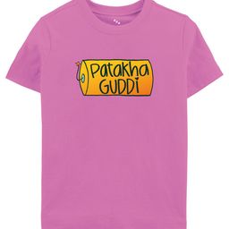 Zeezeezoo Kids Pink Pathaka Pure Cotton Guddi Printed Tshirt-17