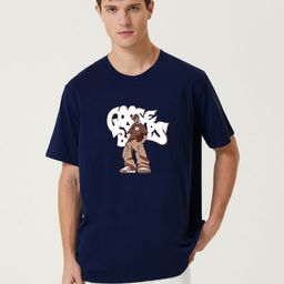 MISCHIEF MONKEY Men Graphic Printed Round Neck Cotton Oversized T-Shirt-image-75