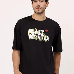 MISCHIEF MONKEY Men Printed Applique T-shirt-image-40