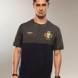 Supa Men Colourblocked Round Neck Cotton T-shirt-image-68