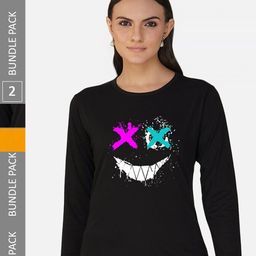 CHOZI Pack of 2 Graphic Printed Cotton T-shirt-picture-24